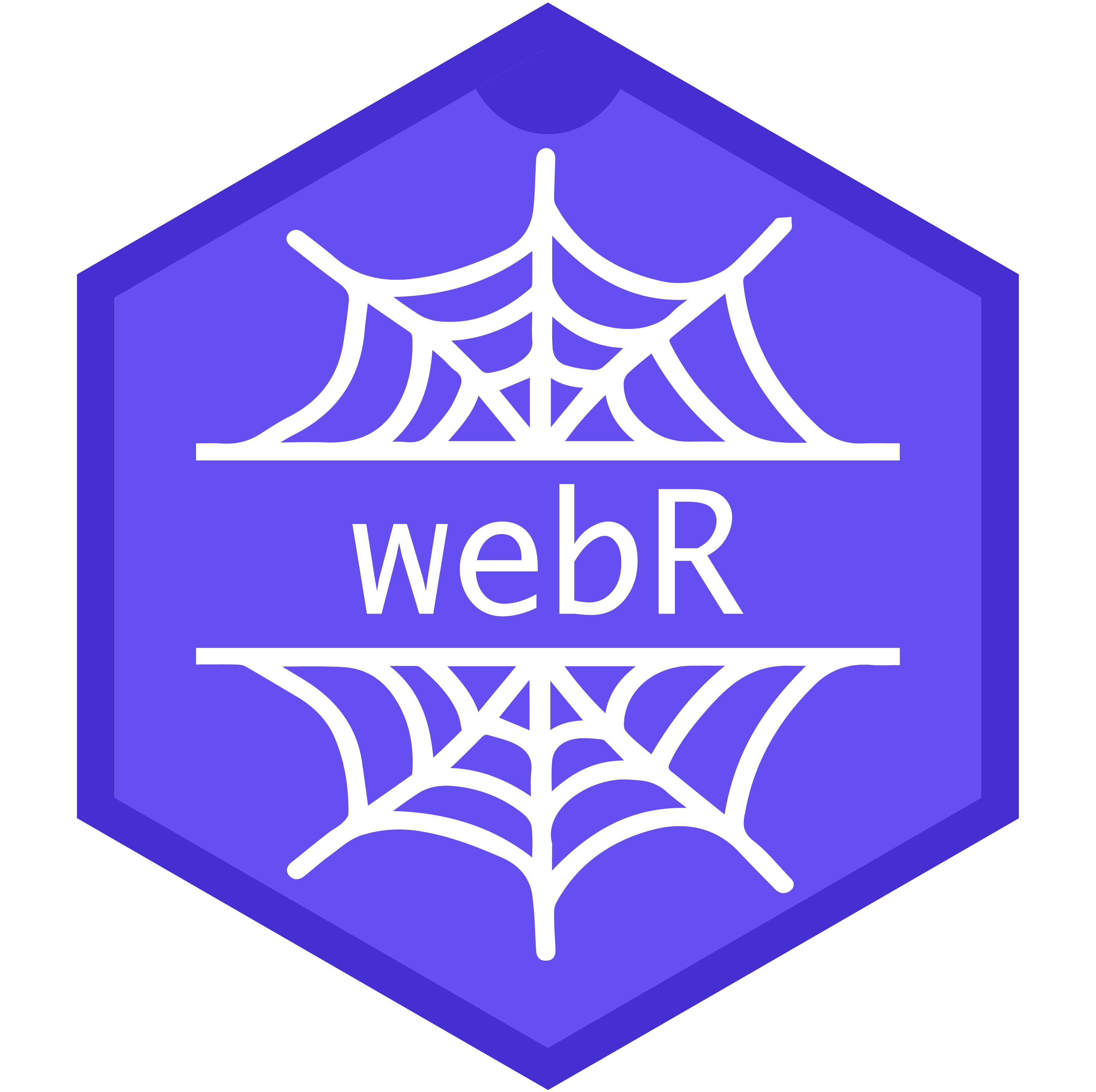 The webR logo